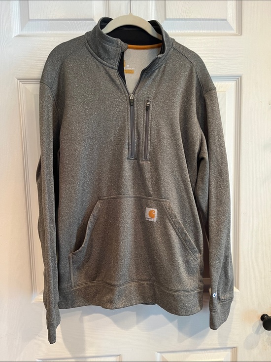 Carhartt Other - Carhartt Heather Gray Quarter-Zip Sweatshirt Hoodie